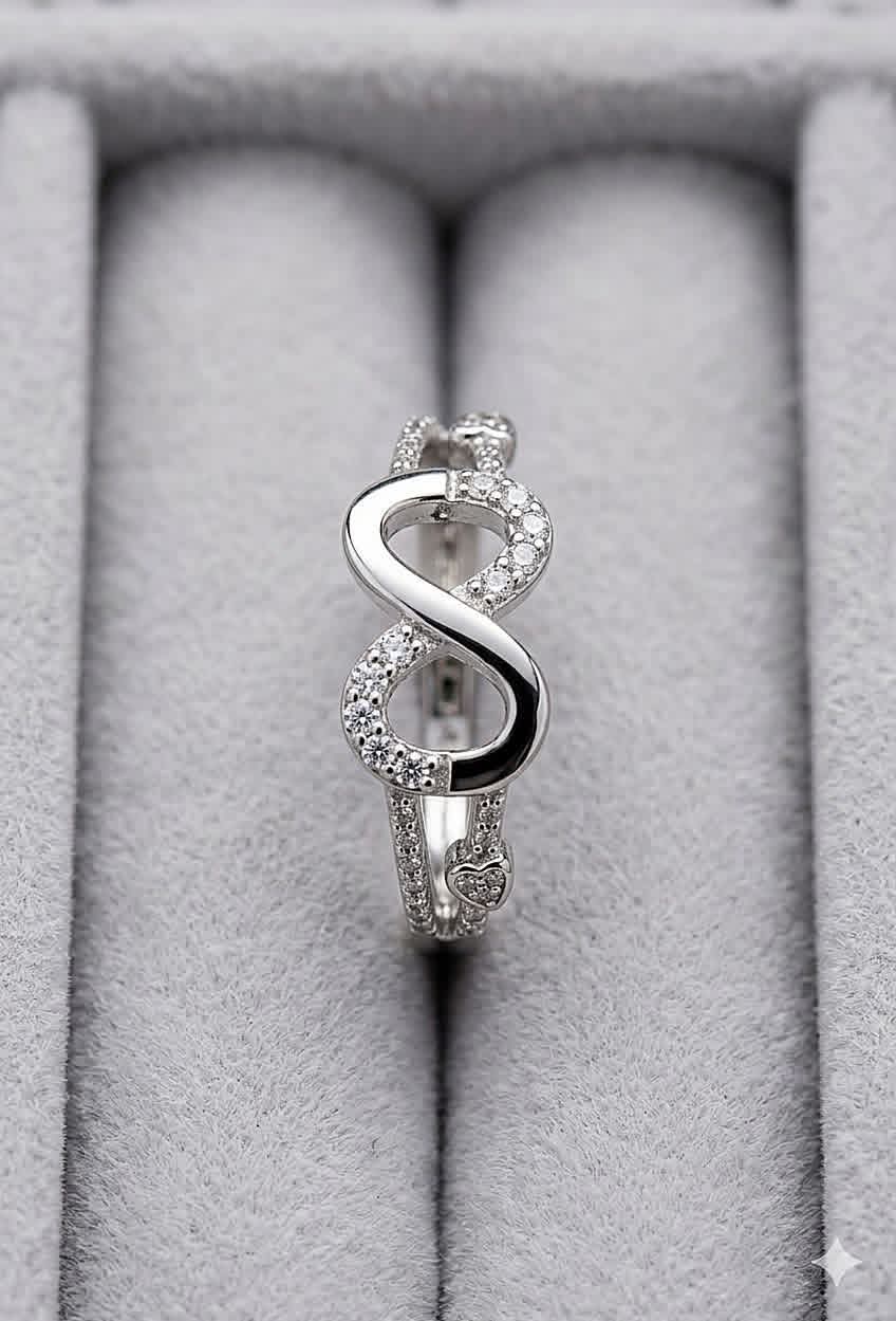 Cmr004 (MSJ) silver eight shape silver ring