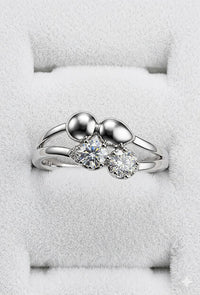 Cmr006 (MSJ) double round shape silver ring