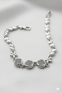 Lbc006 (MSJ) Silver Flowers Bracelet