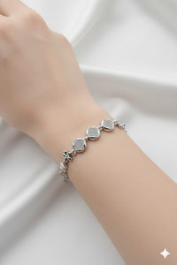 Lbc006 (MSJ) Silver Flowers Bracelet