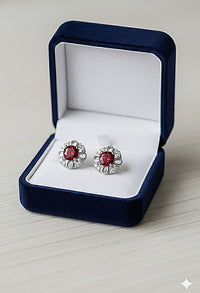 ET005 (MSJ)  Round shape flowers tops pairs