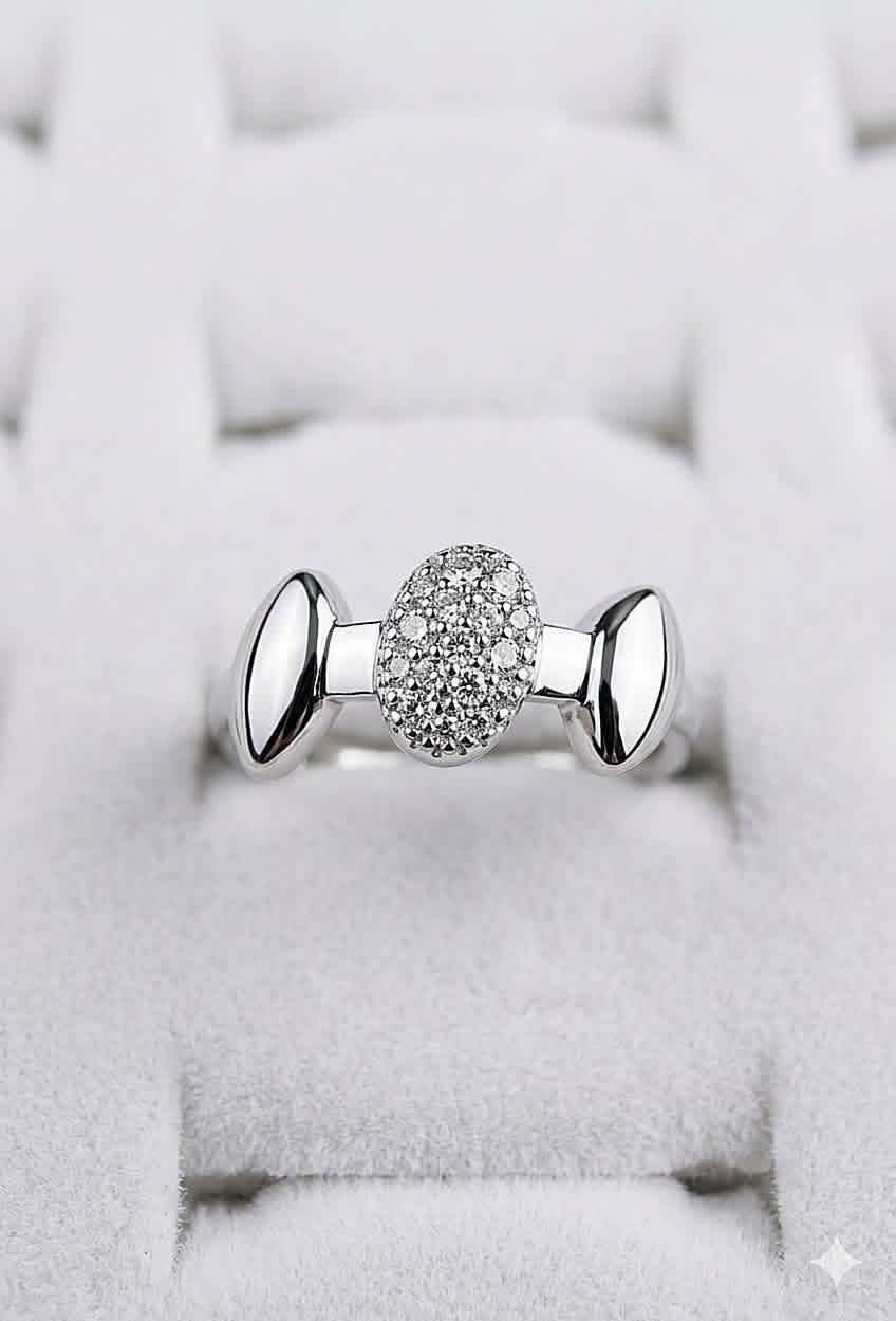 Cmr014(MSJ) ehtic dot shape silver ring