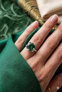 Cmr001 (MSJ) silver ethic crown shape ring