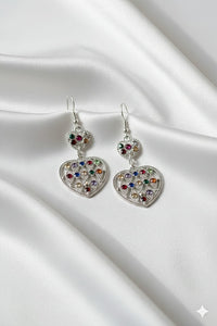 De002 (MSJ) Heart shape dropper earing