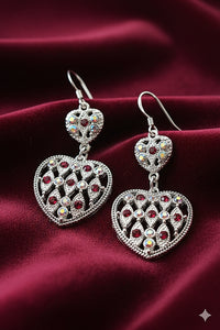 De002 (MSJ) Heart shape dropper earing