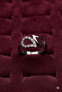 Cmr009 (MSJ) leaf shape silver ring