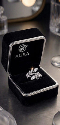 Cmr002 (MSJ) leaf shape silver ring
